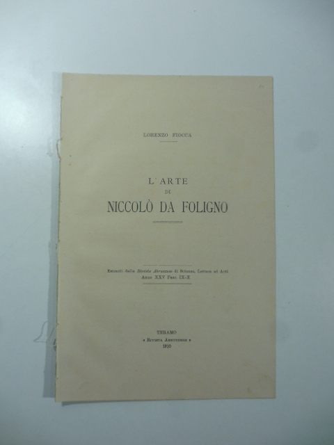 L'arte di Niccolò da Foligno